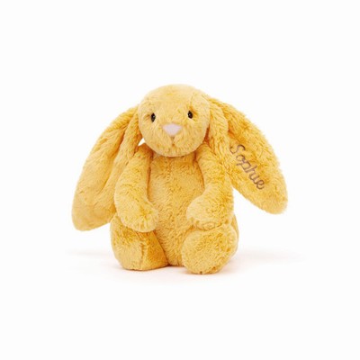 Jellycat Bashful Sunshine Bunny Medium New Zealand | WKXUF0684